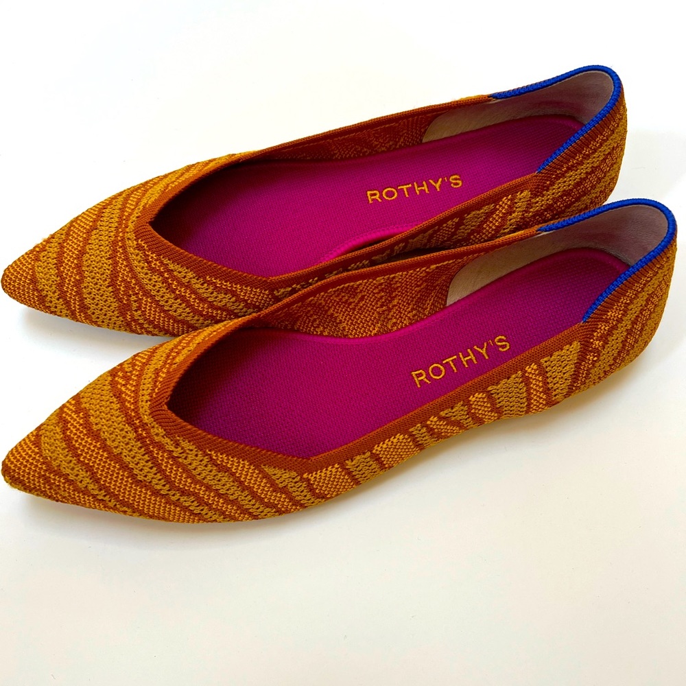 Rothy’s The Point Golden Zebra